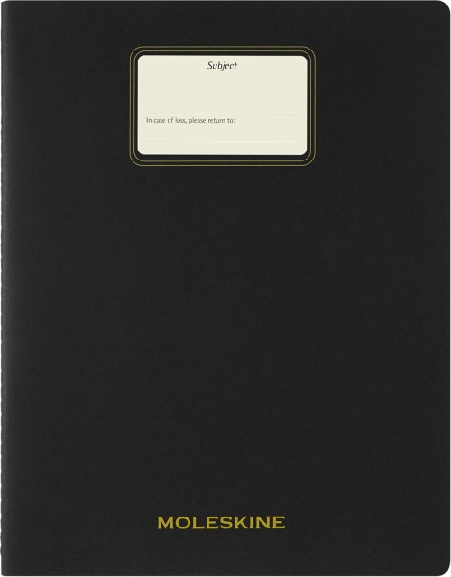Zeszyt Moleskine Student Cahier XXL (21.6X27.9 cm) Gładki Czarny (Moleskine Student XXL Plain Black Soft Cover) - 8056999276898